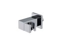 Zestaw prysznicowy podtynkowy Corsan BOX Termostat przyciskowy Deszczownica 25cm Chrom