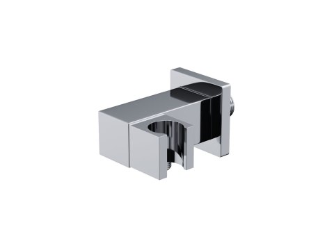 Zestaw prysznicowy podtynkowy Corsan BOX Termostat przyciskowy Deszczownica 25cm Chrom