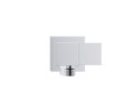 Zestaw prysznicowy podtynkowy Corsan BOX Termostat przyciskowy Deszczownica 25cm Chrom