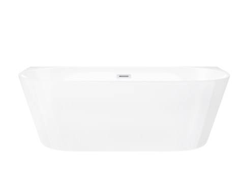 Wanna przyścienna wolnostojąca Corsan MONO 160 x 75 cm Korek klik-klak Biały