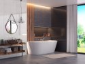 Wanna przyścienna wolnostojąca Corsan MONO 160 x 75 cm Korek klik-klak Złoty