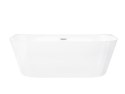 Wanna przyścienna wolnostojąca Corsan MONO 170 x 80 cm Korek klik-klak Biały