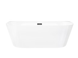 Wanna przyścienna wolnostojąca Corsan MONO 170 x 80 cm Korek klik-klak Czarny