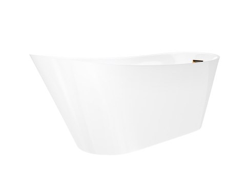 Wanna wolnostojąca Corsan ESTELLA 170 x 74 cm Korek klik-klak Miedziany / Różowe Złoto