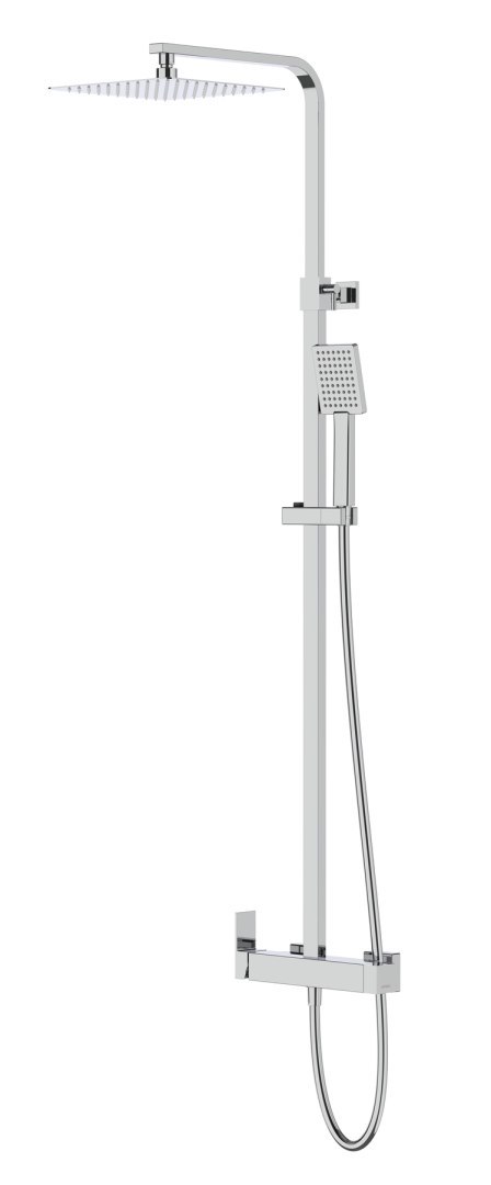 Zestaw natryskowy Kolumna prysznicowa Corsan ANGO Deszczownica 25cm Chrom
