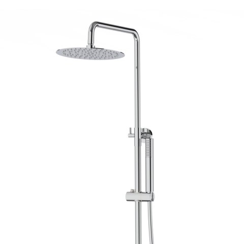 Zestaw natryskowy z termostatem Kolumna Corsan LUGO Deszczownica 25cm Chrom