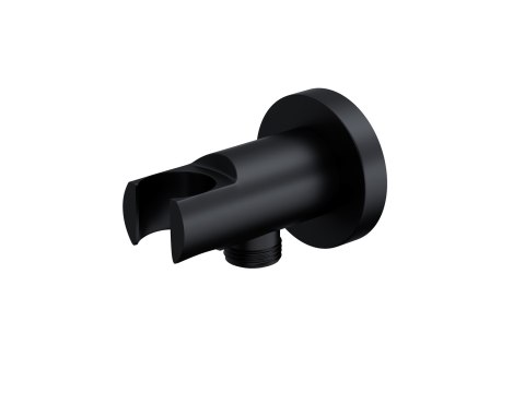 Zestaw prysznicowy Corsan Lugo czarny z deszczownicą 25 cm, baterią termostatyczną i prysznicem