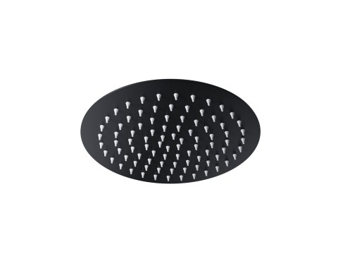 Zestaw prysznicowy Corsan Lugo czarny z deszczownicą 25 cm, baterią termostatyczną i prysznicem