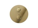 Zestaw prysznicowy podtynkowy Corsan Lugo Termostat Deszczownica 25cm Złoty
