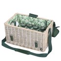 Kosz piknikowy z wyposażeniem stolikiem dla 4 osób CILIO 46 x 29 x 26 cm