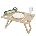 Kosz piknikowy z wyposażeniem stolikiem dla 4 osób CILIO 46 x 29 x 26 cm