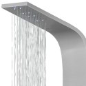 Panel prysznicowy Corsan ALTO Termostat Srebrny Deszczownica LED
