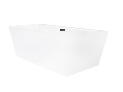 Wanna przyścienna wolnostojąca Corsan ISEO 170 x 79 cm z szeroką krawędzią Korek klik-klak Grafit / Gun Metal