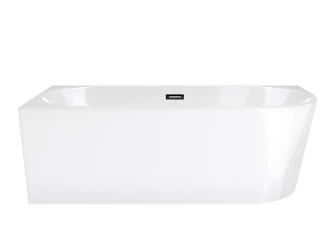 Wanna wolnostojąca narożna Corsan INTERO 170 x 73 Montaż lewostronny Korek klik-klak Grafit / GunMetal