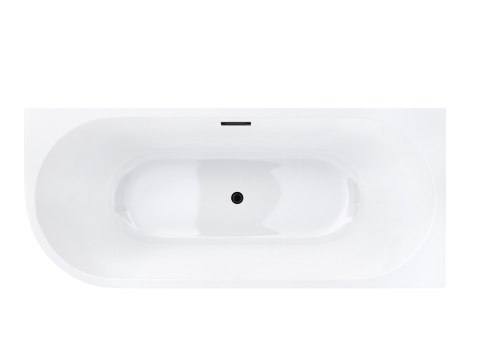 Wanna wolnostojąca narożna Corsan INTERO 170 x 73 Montaż prawostronny Korek klik-klak Grafit / GunMetal