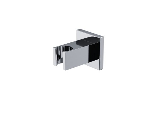 Zestaw prysznicowy Corsan Ango chrom z deszczownicą LED, baterią termostatyczną, słuchawką i wylewką