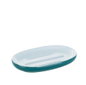 Ceramiczna mydelniczka KELA 13,5 x 8,5 cm ciemnozielona niebieska