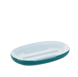 Ceramiczna mydelniczka KELA 13,5 x 8,5 cm ciemnozielona niebieska