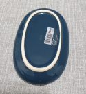 Ceramiczna mydelniczka KELA 13,5 x 8,5 cm ciemnozielona niebieska
