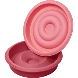 Forma na tort z sercem LURCH 2 elementy silikon śred. 21 cm