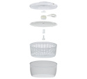 Suszarka do sałaty KUCHENPROFI Wave 3,25 L średnica 24 × 16 cm biała