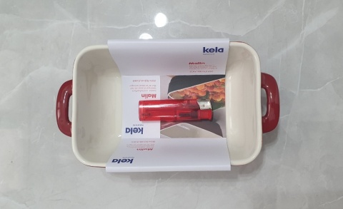 Małe naczynie żaroodporne KELA 22,5 x 12,5 x 6 cm czerwone