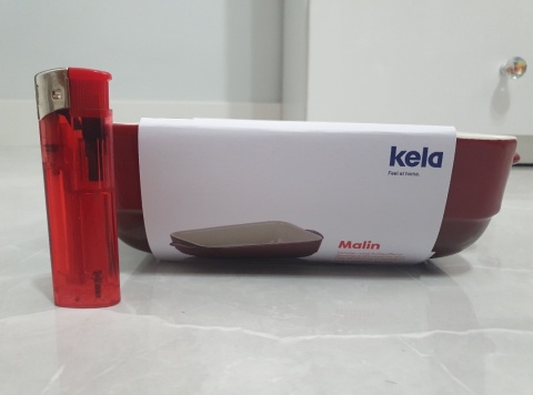 Małe naczynie żaroodporne KELA 22,5 x 12,5 x 6 cm czerwone