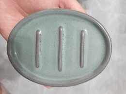 Mydelniczka KELA ceramika 12 x 9,5 cm zielona
