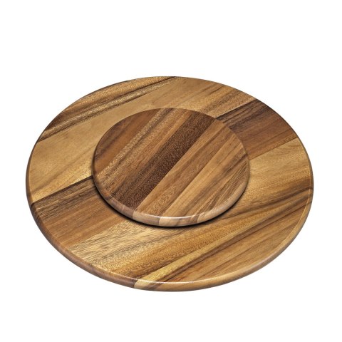 Obrotowa deska do serwowania typu "lazy susan", drewno akacji, śred. 40,5 cm