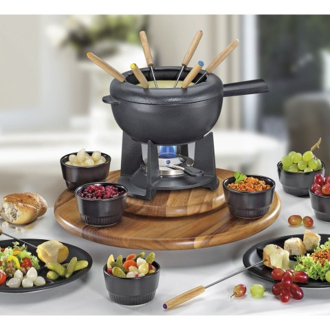 Obrotowa deska do serwowania typu "lazy susan", drewno akacji, śred. 40,5 cm