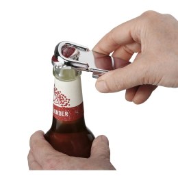 Otwieracz do butelek, chromowany metal, 8,5 cm
