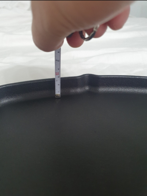 Patelnia do serwowania na podstawce odłączany uchwyt KUCHENPROFI żeliwo drewno sosnowe