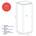 Pojemnik kuchenny KELA 3 L 11,5 x 11,5 x 28,5 cm