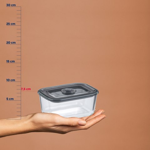 Pojemnik na żywność, szkło borokrzemowe/tworzywo sztuczne, 0,75 l, 16,5 x 11,5 x 7,5 cm