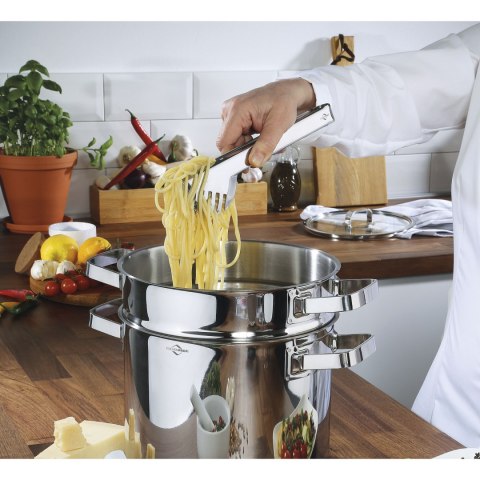 Szczypce do makaronu, 24 cm, stal nierdzewna