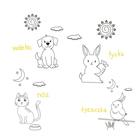 Sztućce dla dzieci, 4 el.