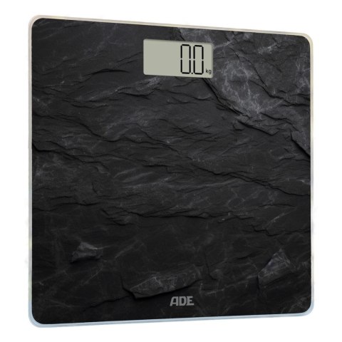 Waga łazienkowa do 180 kg ADE 30 x 30 cm łupkowy wzór czarna
