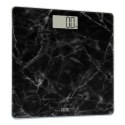 Waga łazienkowa do 180 kg ADE 30 x 30 cm marmurowy wzór czarna