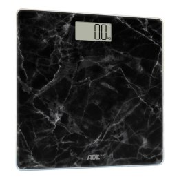 Waga łazienkowa do 180 kg ADE 30 x 30 cm marmurowy wzór czarna