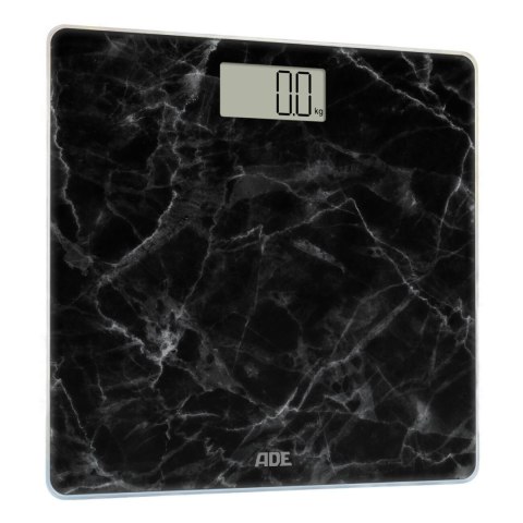 Waga łazienkowa do 180 kg ADE 30 x 30 cm marmurowy wzór czarna