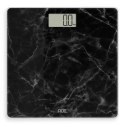 Waga łazienkowa do 180 kg ADE 30 x 30 cm marmurowy wzór czarna