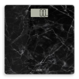 Waga łazienkowa do 180 kg ADE 30 x 30 cm marmurowy wzór czarna