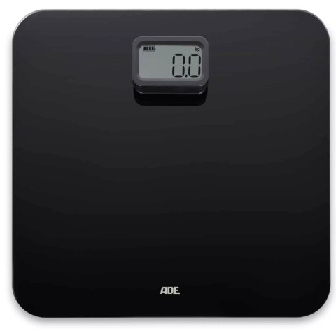 Waga łazienkowa na dynamo ADE do 150 KG 31 x 30 cm czarna