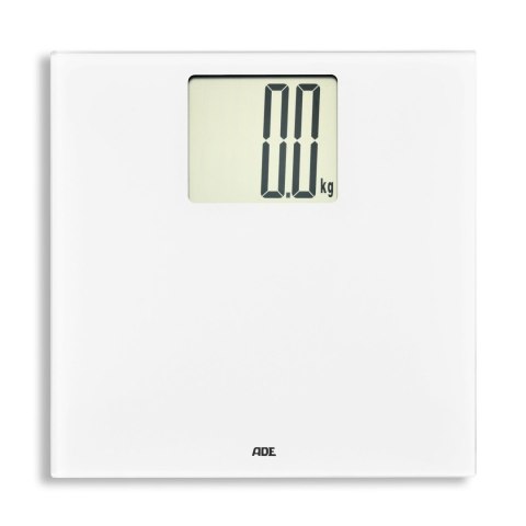 Waga łazienkowa z dużym wyświetlaczem ADE do 200 KG 30 x 30 cm biała