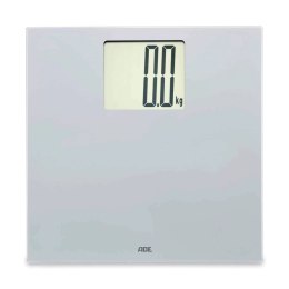Waga łazienkowa z dużym wyświetlaczem, do 200 kg, 30 x 30 cm, srebrna