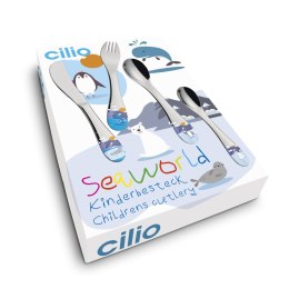 Zestaw 4 sztućców dla dzieci CILIO SEAWORLD