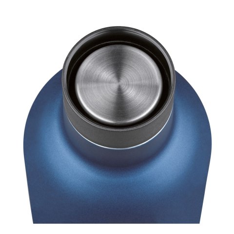 Butelka termiczna, stal nierdzewna, 0,45 l, śred. 7 x 23 cm, niebieska matowa