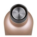 Butelka termiczna 0,45 L CILIO śred. 7 x 23 cm różowe złoto