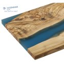 Deska do serwowania ZASSENHAUS 45 x 22 x 1,5 cm niebieska ręcznie robiona