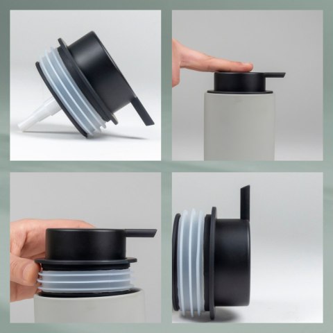 Dozownik do mydła KELA 0,3 L śred. 8 x 14 cm jasnoszary